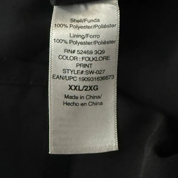 Floral Maxi Dress 2XL‎ Cottagecore Peasant Folklore Semi Sheer Long Sleeve Lined - Image 13