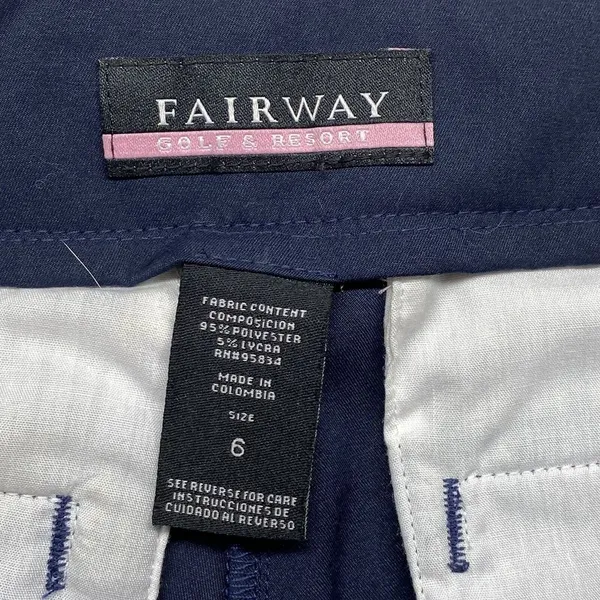NWT Fairway Golf & Resort‎ capri Womens 6 Navy - Image 8