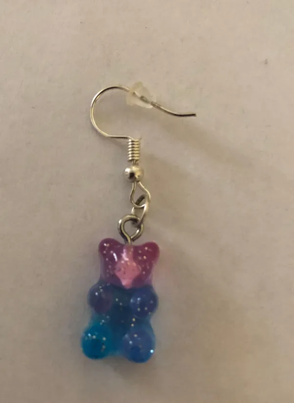 Galaxy Gummy Bear Earrings - Image 2