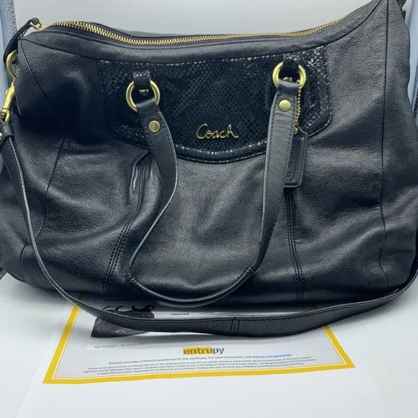 COACH Ashley black leather satchel - Image 2