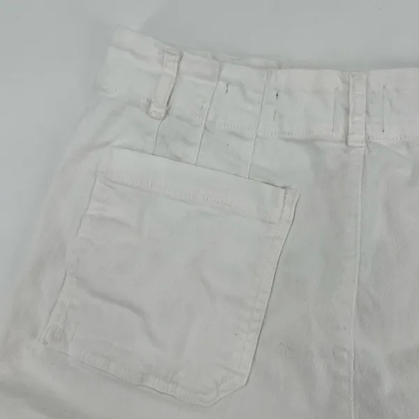 Anthropologie Maeve plus size The Colette Denim Shorts white pockets size 16 W - Image 9