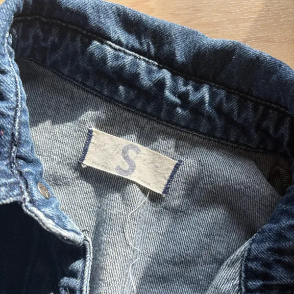 Free People We‎ The Free Marci Denim Jumpsuit Size Small Distressed - Image 2