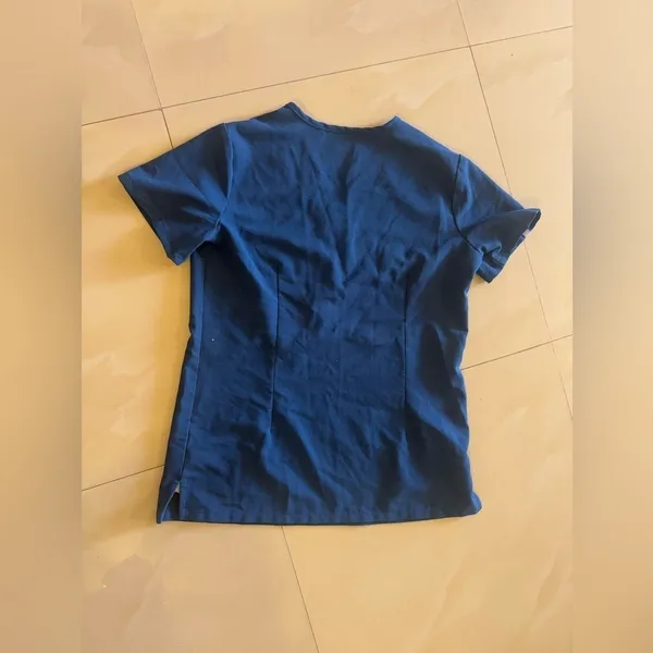 Figs XXS technical Catarina Scrub Top Dark Harbor V-Neck Womens blue - Image 2