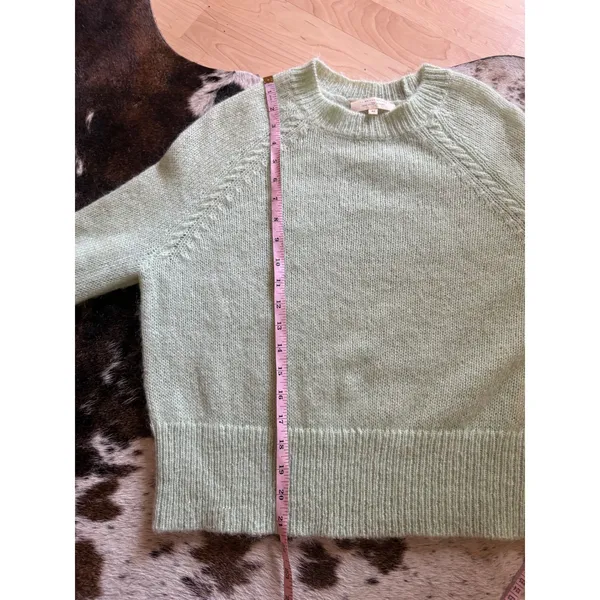 Sezane Alberto Jumper in Pastel Green Size Extra Small Knit - Image 7