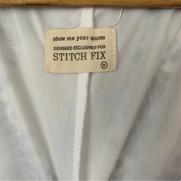 show me your mumu dress For Stitch Fix Medium‎ Blue Shift Dress CP0626 - Image 5