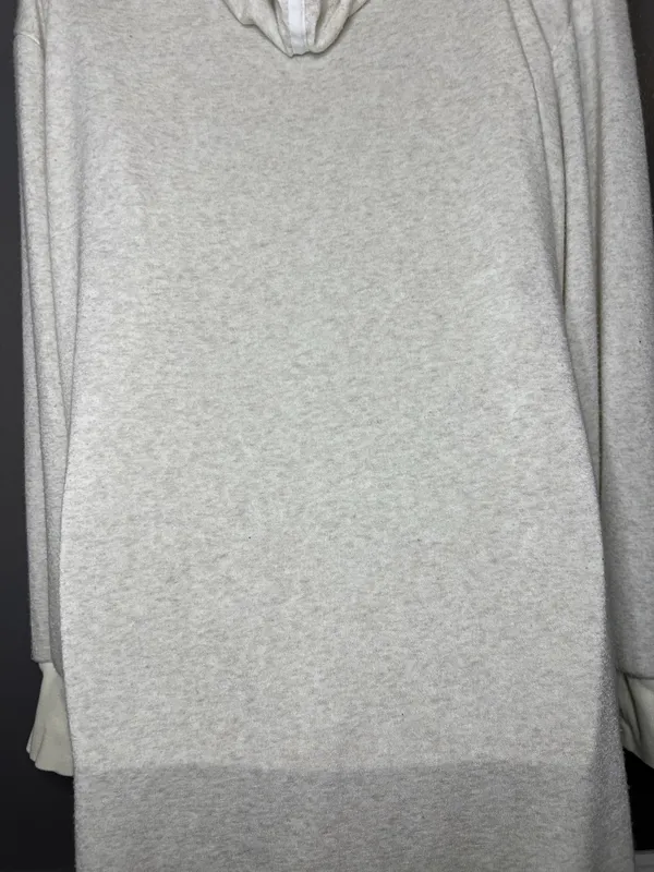 FP Movement Dress Womens Small White Hooded French Terry Sweater Midi Lounge - Image 10