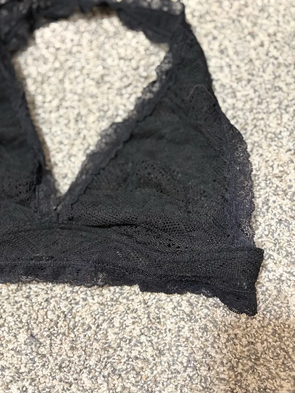 Zenana Scalloped Floral Lace Halter Bralette - Image 3
