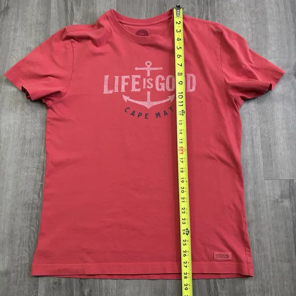 Life Is Good Red Cape May Shirt Top Women’s Size Medium Classic Fit Crusher Tee - Image 9
