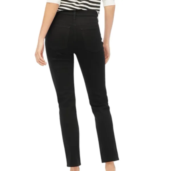 NWD J. Crew Essential Straight Black Jeans Women’s Size 28 All Day Stretch - Image 2