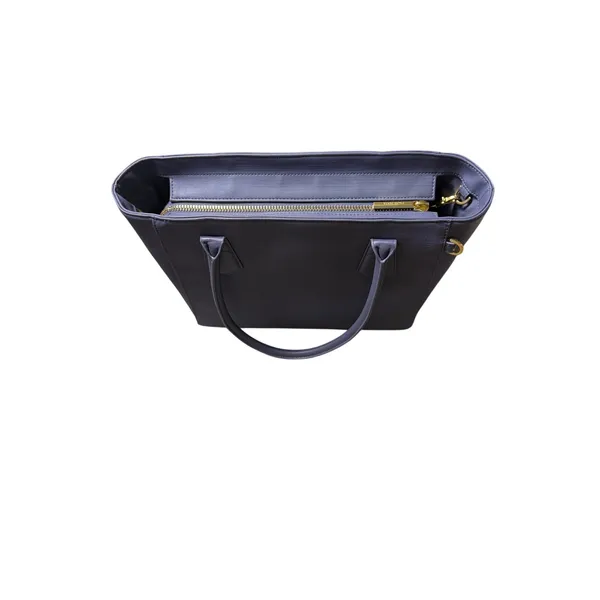 Dagne Dover Signature Legend Coated Canvas Tote Blue - Image 2