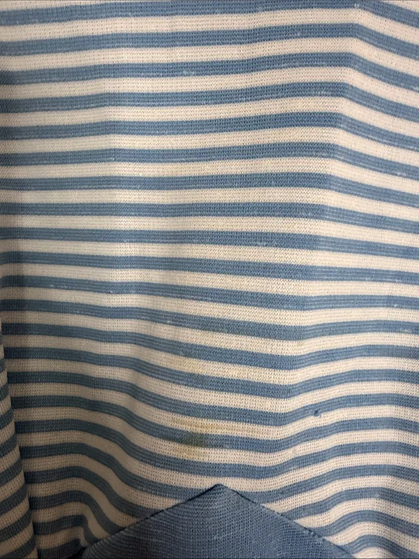 Girls' Light Blue Striped Sleeveless Dress - Image 3