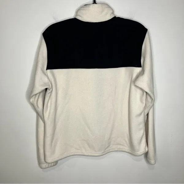 Columbia‎ white and black full zip fleece jacket size large - Image 6
