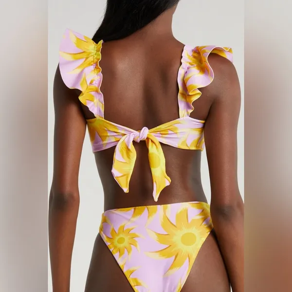 Farm Rio Sunny Side Bandeau Bikini Top, Size Small, $120 - Image 3
