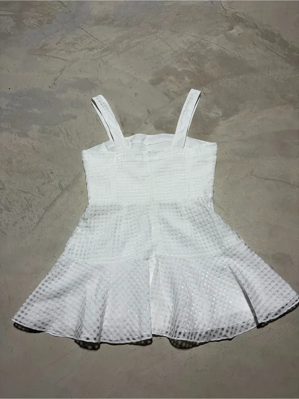 Amanda uprichard Annalise dress White Mini Dress large - Image 7