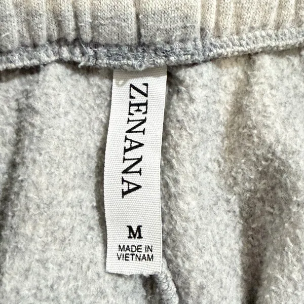 Zenana Sweatpants Grey Womens| Medium - Image 2