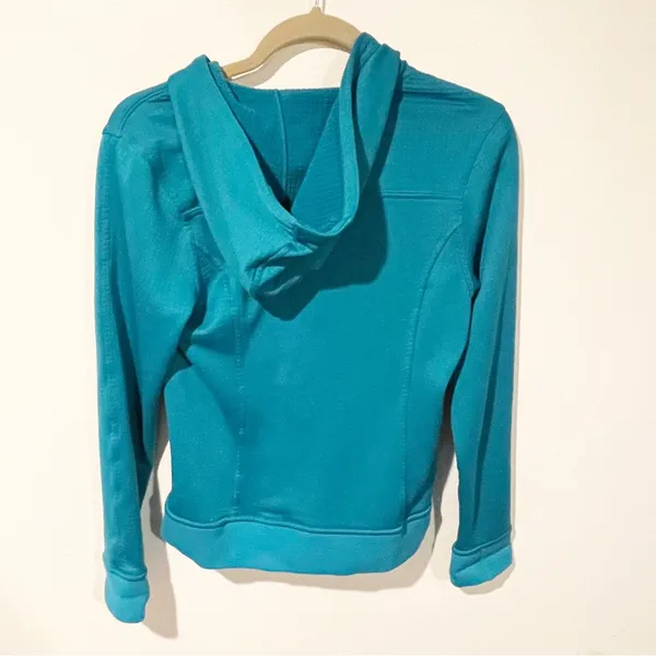 Patagonia Size XS Teal Full Zip Lightweight‎ Hooded Jacket Athletic - Image 4