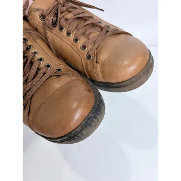 Andrea Conti Brown‎ Leather Lace-Up Comfort Shoes Minimalist Euro Casual 40 - Image 3