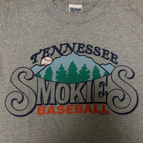 Gildan Vintage MILB Tennessee Smokies Baseball Tee H5 - Image 2