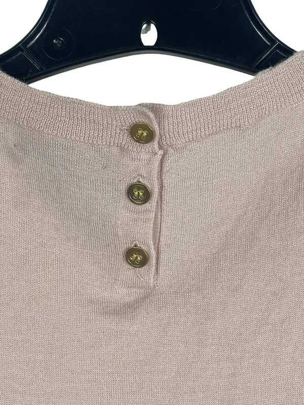 J. Crew 100% Merino Wool Sleeveless Sweater Shell Top Blush Minimalist Preppy M - Image 3