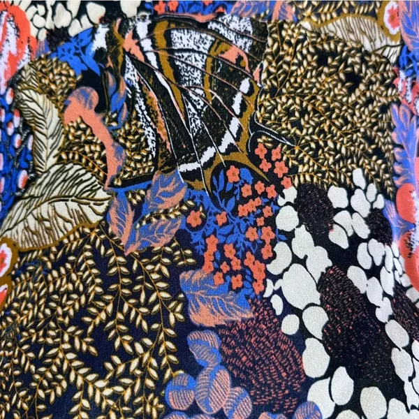 Anthropologie The Elyse Printed Slip Midi Dress Butterfly Floral Size XS - Image 7