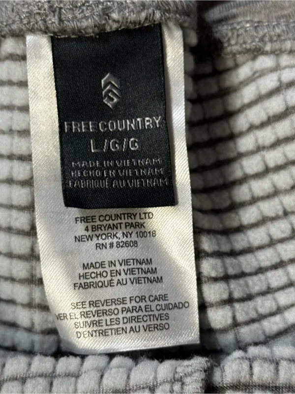 Free Country Gray Waffle Thermal Set - Image 5