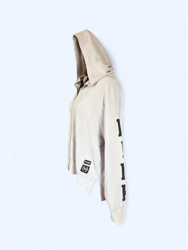 Vintage Y2K Victoria’s Secret PINK Periwinkle Oversized Zip-Up Hoodie size small - Image 5