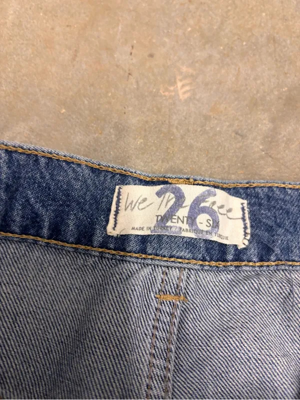 Free People Denim Western Country Jean Skirt NWT Women’s 26 - Image 2