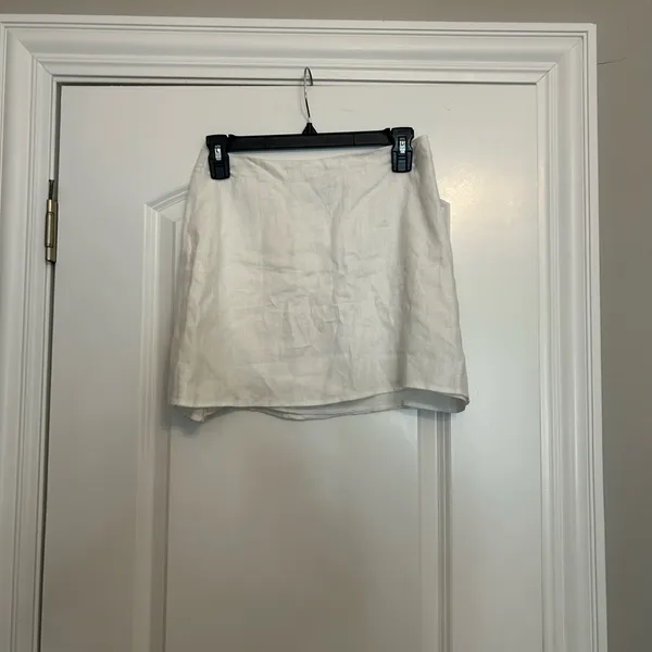 Reformation Veranda Linen Miniskirt - Image 2