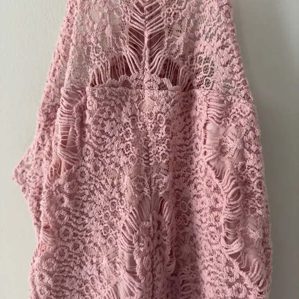 Free People Intimately She's Got It Lace Dress Pink spaghetti strap cotton blend - Image 4