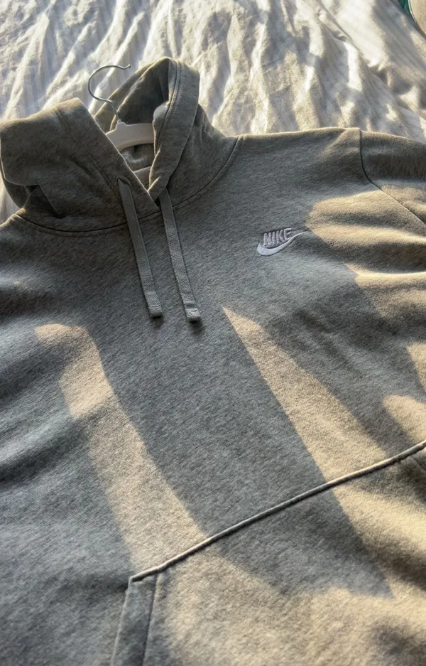 Nike Pullover Grey Hoodie - Image 3