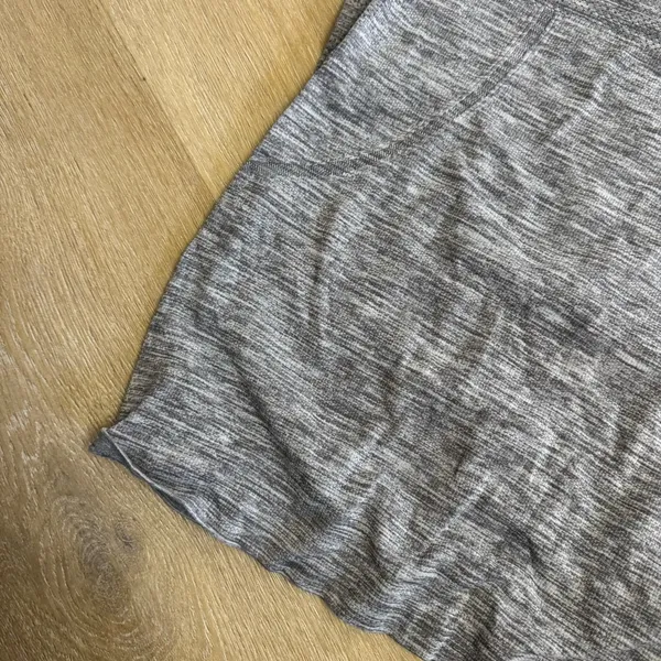 Lululemon Heather Gray Short Sleeve Athletic Shirt - Image 3