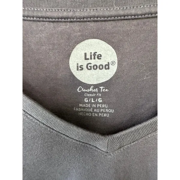 Life is Good 100% Cotton Namaste flower Long Sleeve Classic Fit Crusher Tee L - Image 5