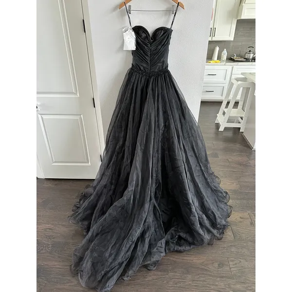 Sherri Hill 67015 Couture Prom Pageant Gala Dress Evening Gown Black and Nude - Image 8