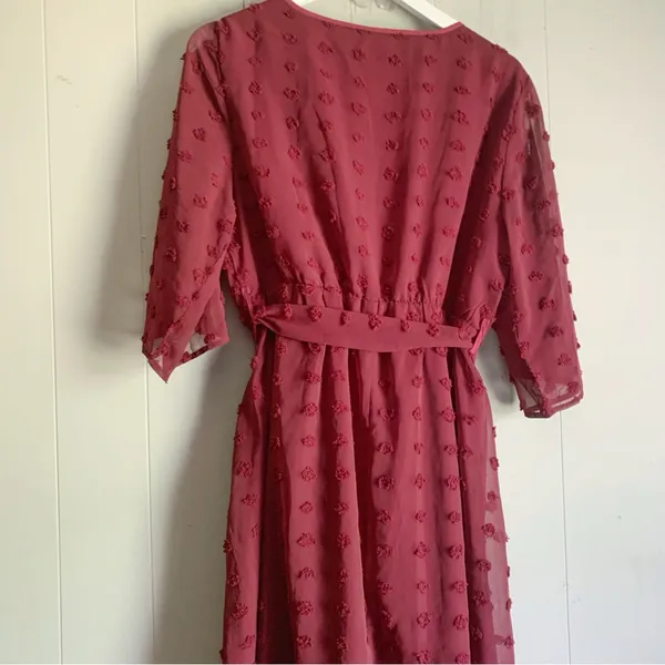 BLOOMCHIC Women's Swissdot Midi Dress New no tags 12 - Image 4