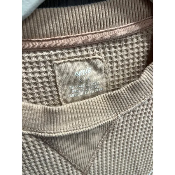 Aerie waffle pullover‎ Chicago women's small nwot - Image 3