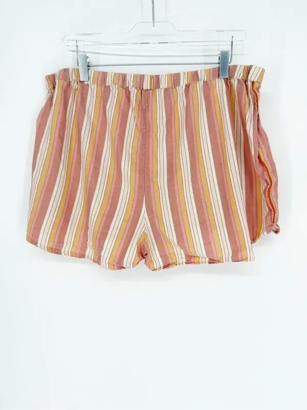 Madewell Rainbow‎ Stripe 2 Piece Pajama Set Women's XL Cozy Lounge - Image 8
