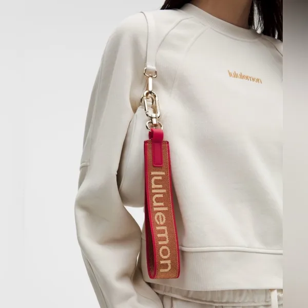NWT Lululemon Lunar New Year Never Lost Keychain *Metallic Wordmark - Oxford Red - Image 2