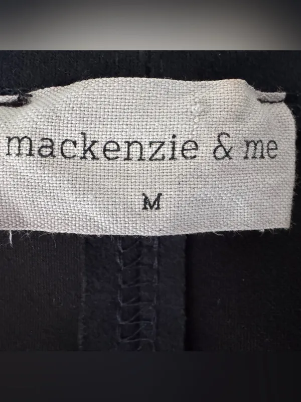 Mackenzie & Me Navy Faux Suede Short Sleeve Dress Womens Size Medium Made in USA - Image 8