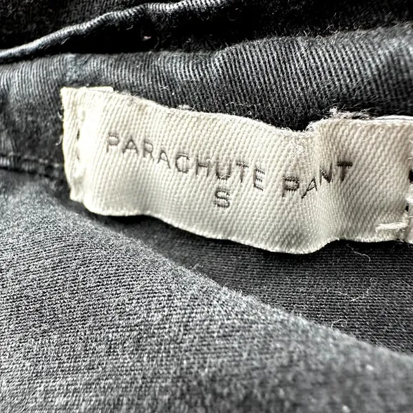 PacSun Parachute Pants Low Rise Baggy Loose Relaxed Cord Waistband Black Small - Image 4