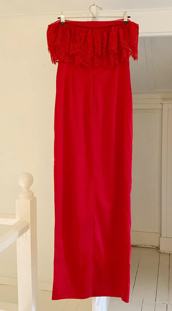 Lovers + Friends / Revolve Sylvia Strapless Gown in Flame Scarlet NWOT - Image 9