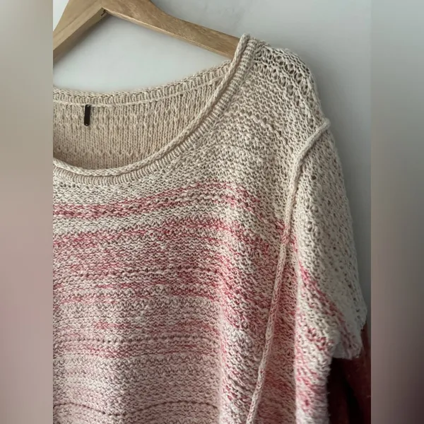 Free People Brown Ombré‎ Knit Sweater Dress Tunic Side Split - Image 7