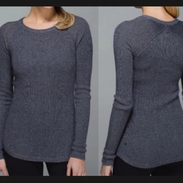 Lululemon Cabin Yogi Long Sleeve Tunic Sweater Gray Size Small/2 - Image 2