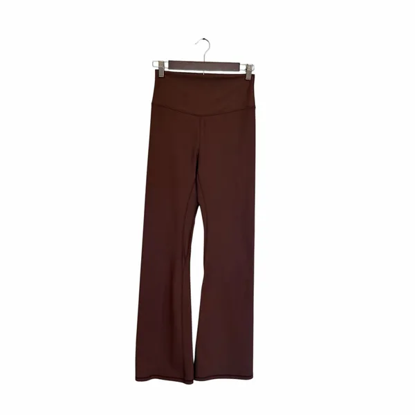 Abercrombie YPB SculptLUX Brown High Rise Flare Yoga Pants Leggings - Image 3