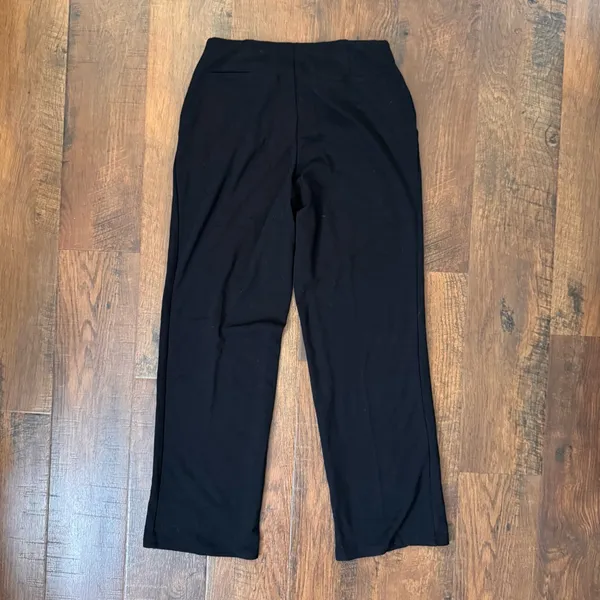 UNIQLO black elastic waist ponte pants, size M - Image 5