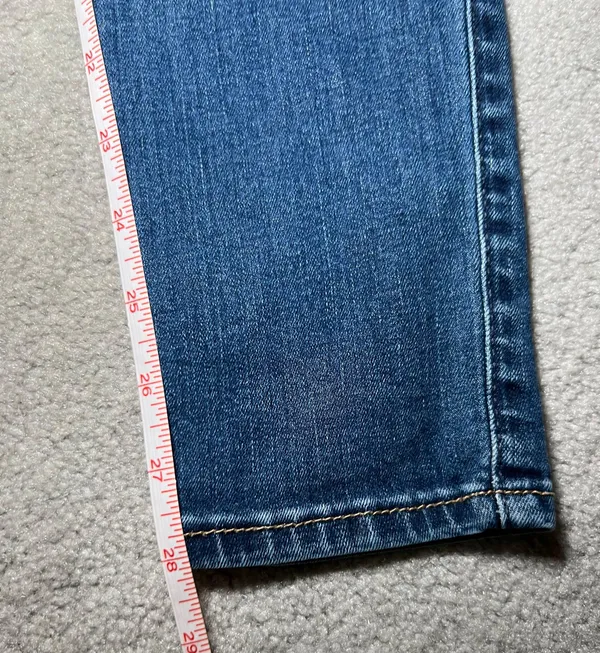 High Rise Super Skinny Denim Jeans Size 7 - Image 5
