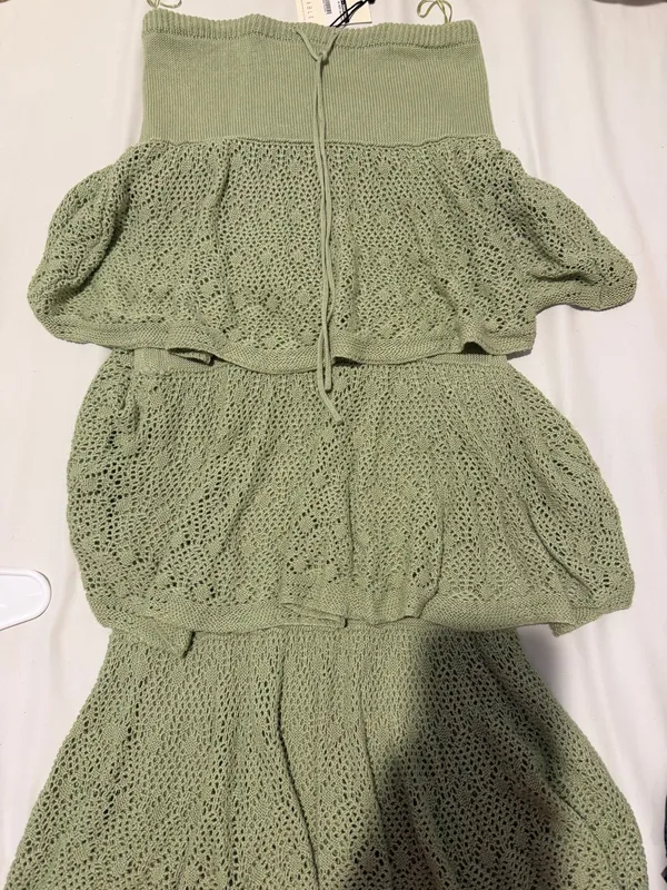 Two-Piece Set Mabel Sage Green Skirt - Image 2