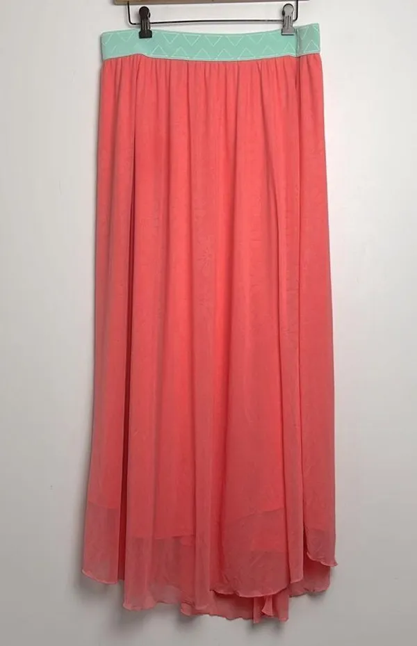 Lularoe| Floral Embosses Maxi Skirt sz XL - Image 2