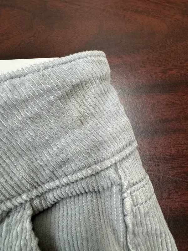 NWT American Eagle Stretch High-Rise Kick Boot Grey Corduroy Pants Size 6 - Image 3