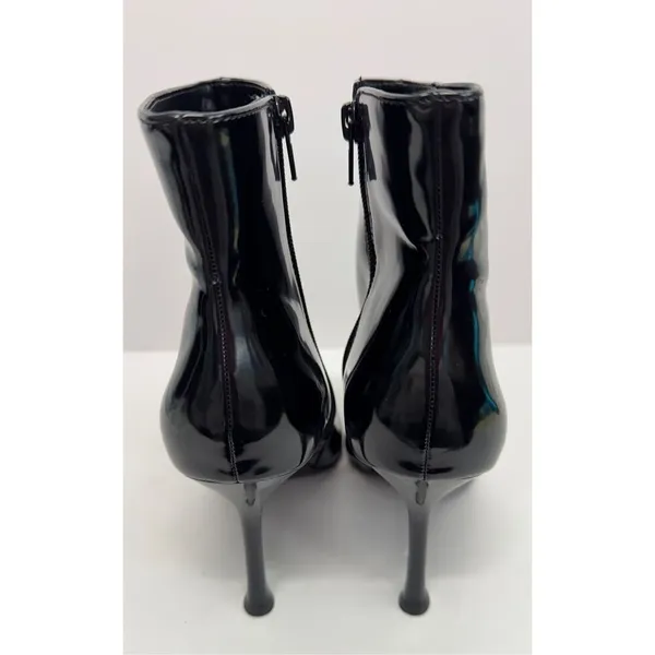 INC International Concepts Boots Size 5 Black Patent Pointed Toe Stiletto‎ Heels - Image 6