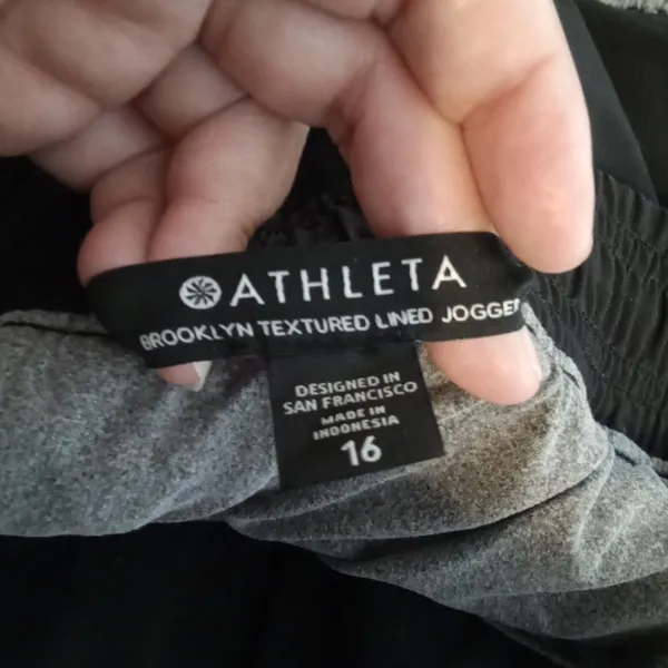 Athleta Brooklyn Textured Lined Jogger Womens 16 Outdoor Winter - Image 2